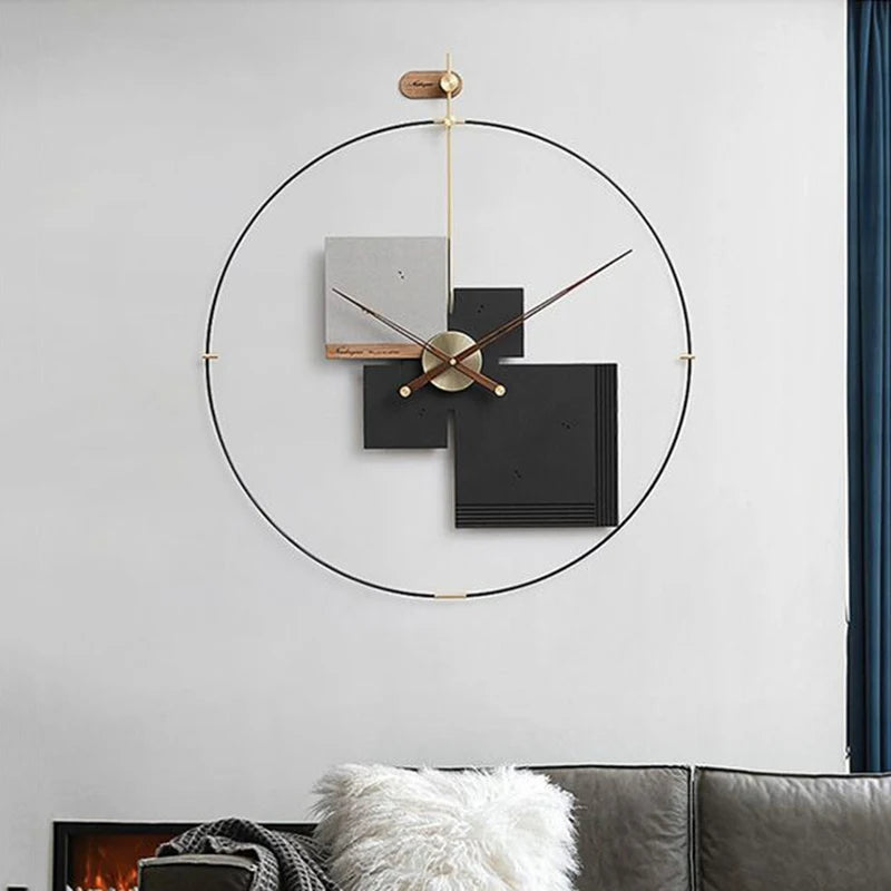 Modern Large 80cm Silent Wall Clock – Minimalist Quartz Decor Wall Clock Axl