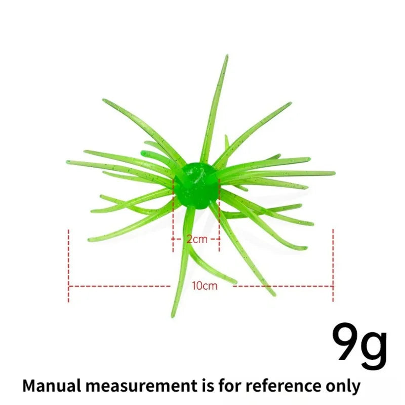 Floating Sea Urchin Soft Lure 11cm 9g – Bionic Spiky Ball Bait Soft Fishing Lure Axl