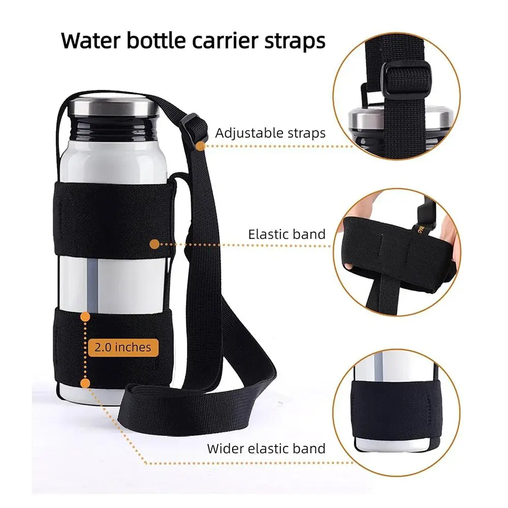 Universal Water Bottle Carrier Sling – Adjustable Shoulder Strap Bottle Carrier Sling Axl