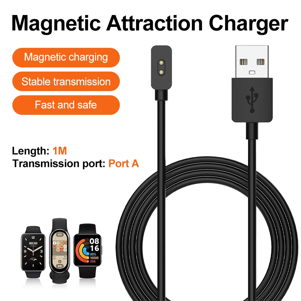 Magnetic Charging Cable for Xiaomi Mi Band 9 8 Pro & Redmi Watch Magnetic Charging Cable Axl Port A