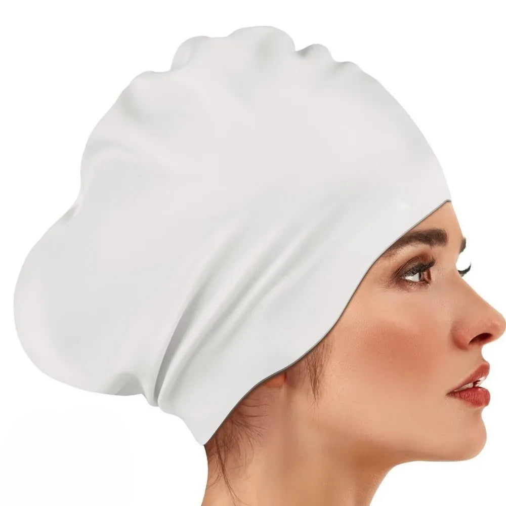 Silicone Swim Cap – Waterproof Snorkeling Cap for Women Swim Cap Axl Style 2
