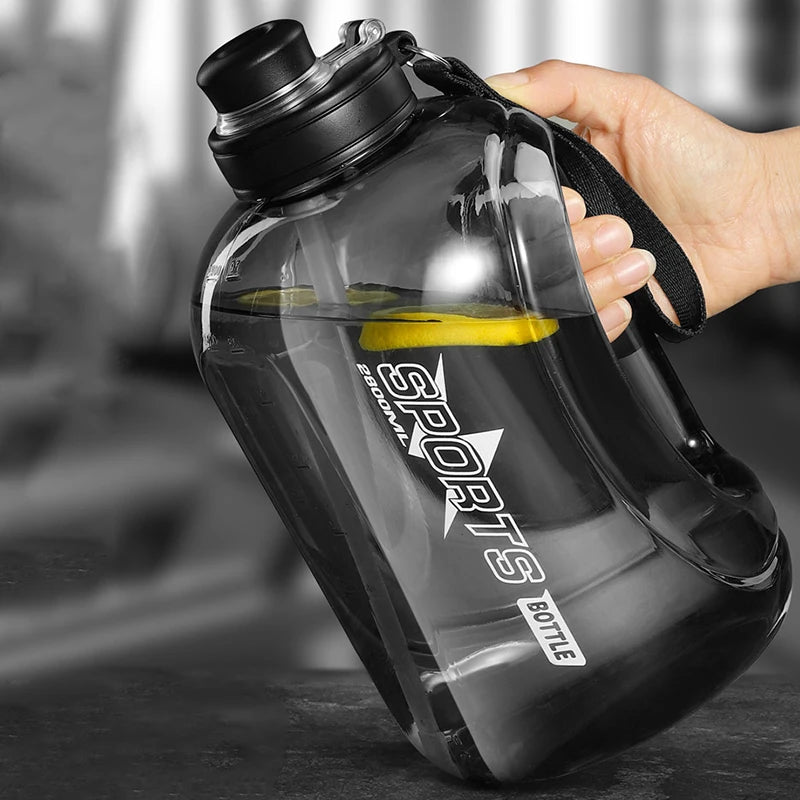 Large Sports Water Bottle 1.8L/2.8L BPA-Free with Straw & Handle Sports Water Bottle Axl