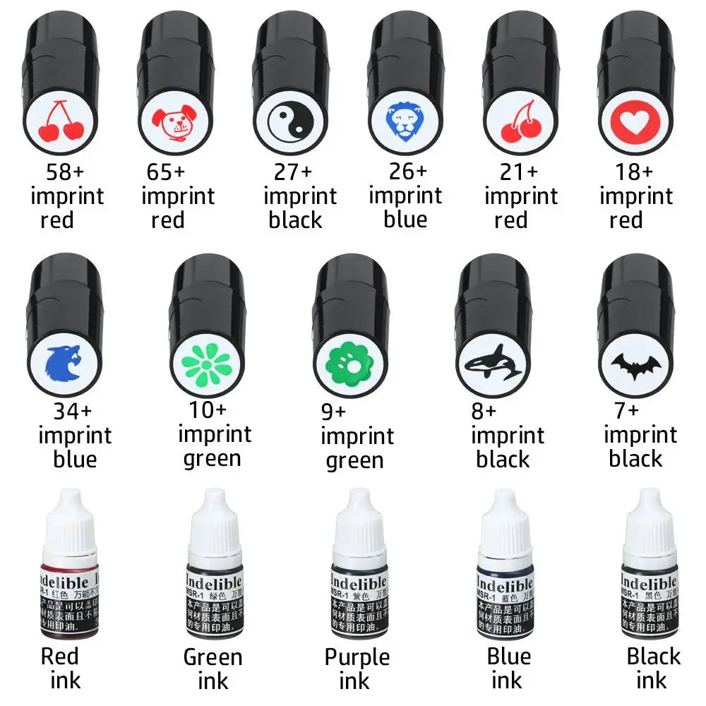 Golf Ball Stamp Marker – Quick-Dry Multicolor Stamper Gift Golf Ball Stamper Axl