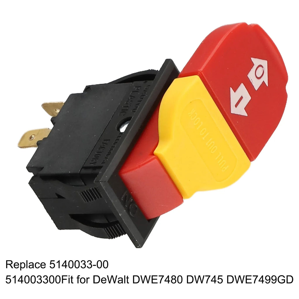 Table Saw Push Button Switch 20A 125/250V – Fits DWE7480 & DW745 Power Tool Switch Axl