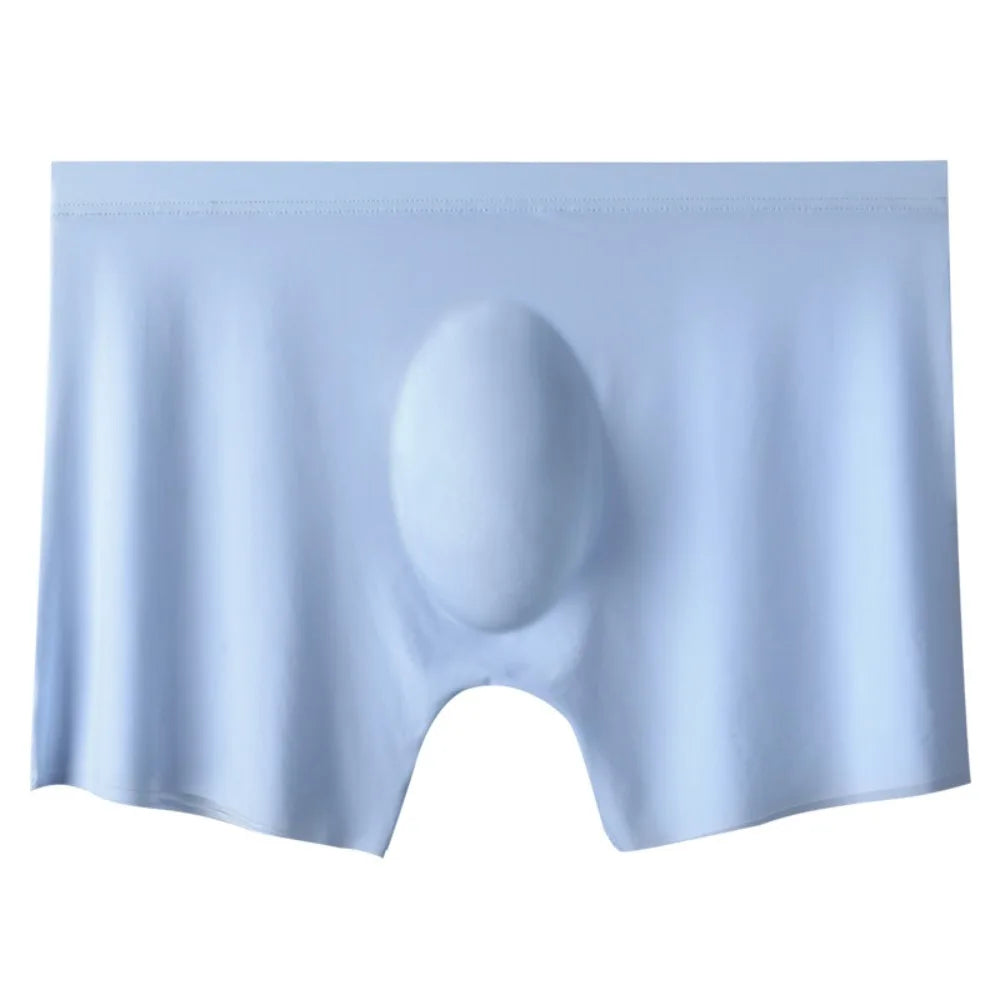 Men's Ice Silk Boxer Briefs – Seamless Breathable Quick-Dry Men's Boxer Briefs Axl Blue XXS