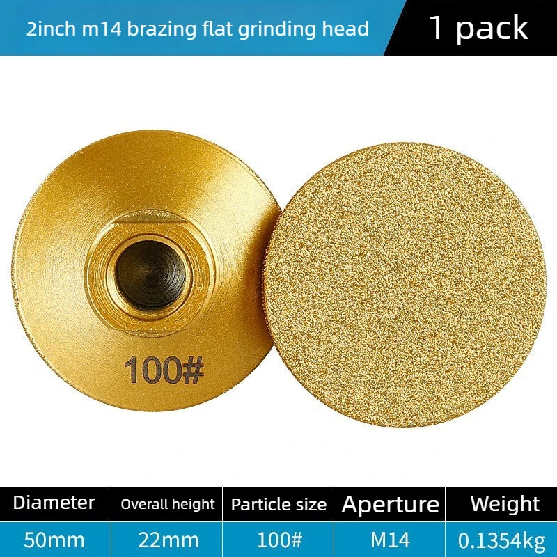 M14 Diamond Brazed Grinding Disc – Marble & Stone Polishing Pad Diamond Grinding Disc Axl M14-100-1pcs