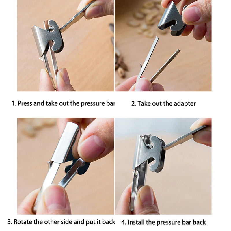 Stainless Steel Nut & Melon Seed Shell Opener – Dual-Size Nut & Seed Opener Axl