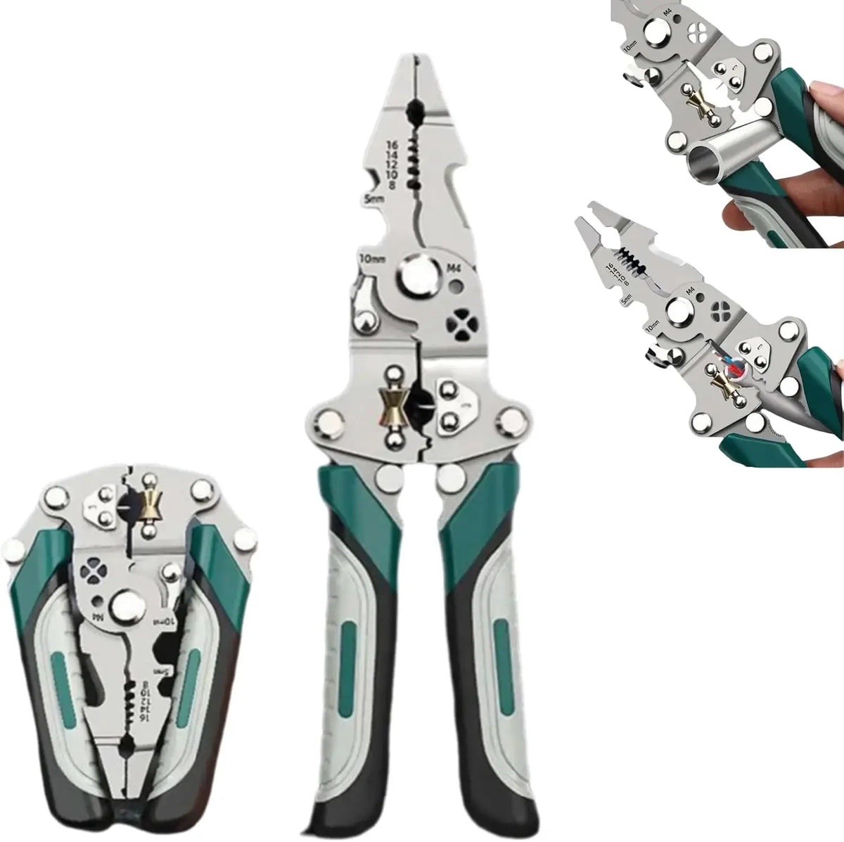 18-in-1 Foldable Wire Stripping & Crimping Pliers Tool Multifunctional Pliers Axl