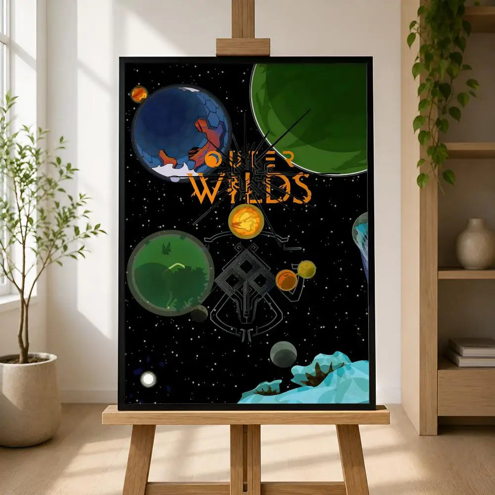 Outer Wilds PVC Wall Poster – Peel & Stick HD Game Art Wall Art Poster Axl