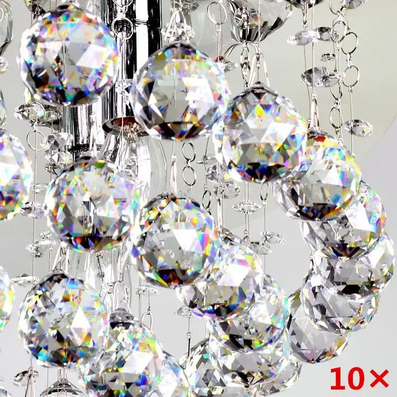 10 Pcs Clear Crystal Ball Chandelier Prism Drop Pendants 20mm Crystal Chandelier Pendants Axl 20 mm