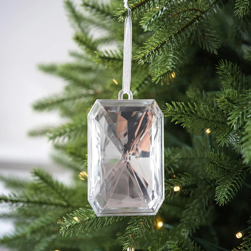 Multicolor Christmas Gemstone Drop Pendant | Xmas Tree Ornament Christmas Tree Ornament Axl Silver