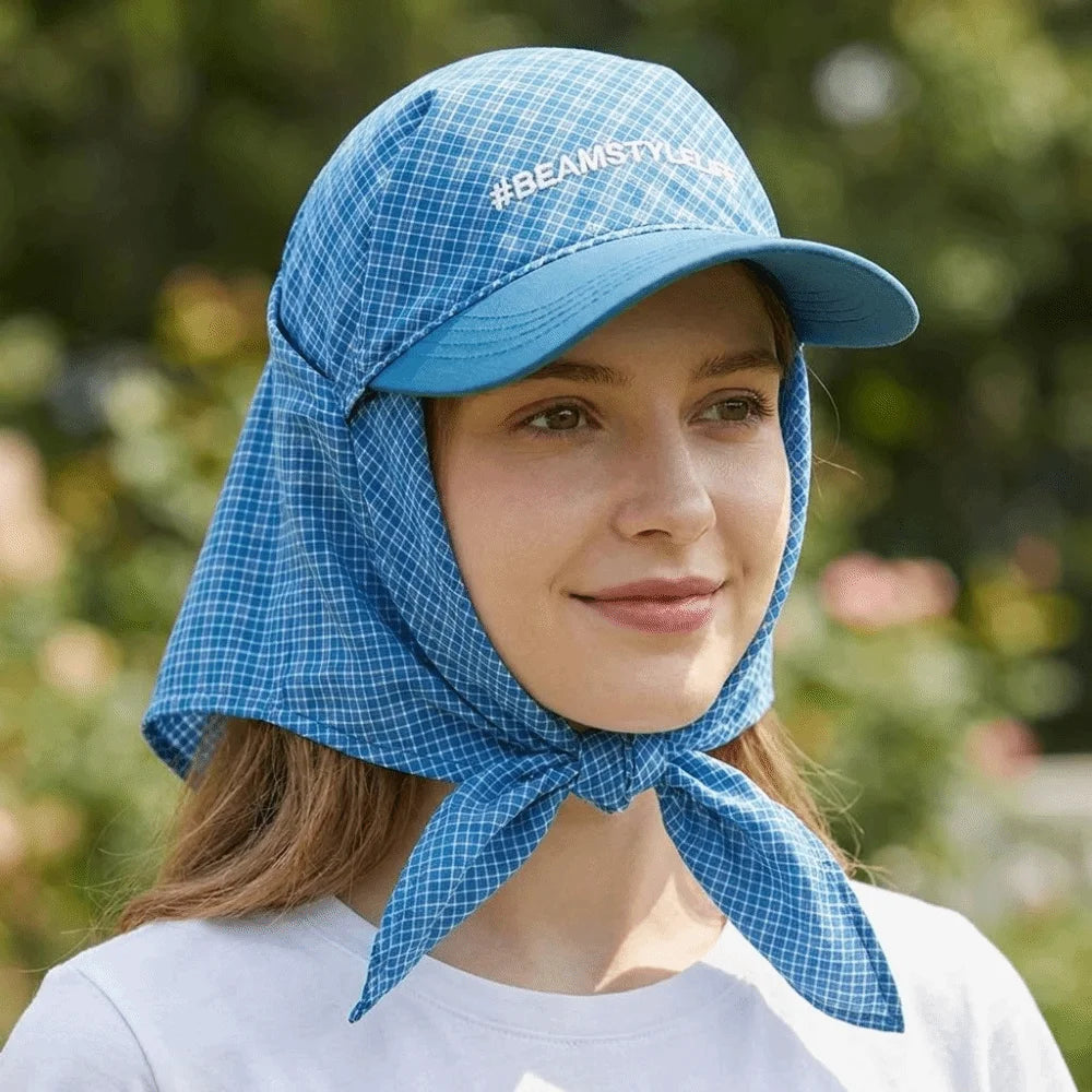 Y2K Plaid Bandana Baseball Cap – Unisex Hip-Hop Headscarf Hat Bandana Baseball Cap Axl