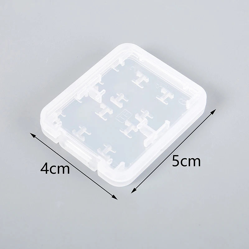 Transparent Memory Card Case – Holds 6 TF & MS Cards Memory Card Case Axl onesize