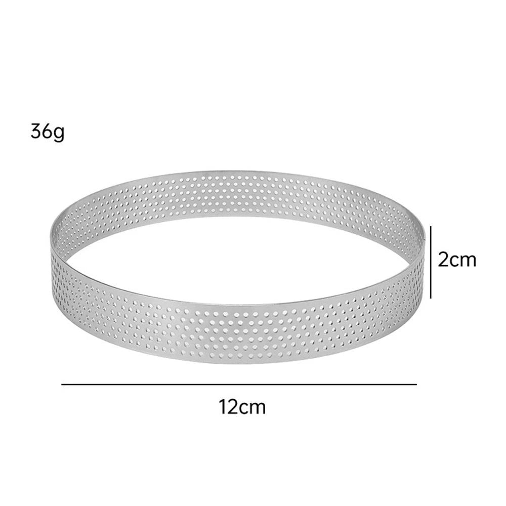 Stainless Steel Perforated Tart Ring & Mousse Cake Mold Tart Ring Mold Axl 12cm