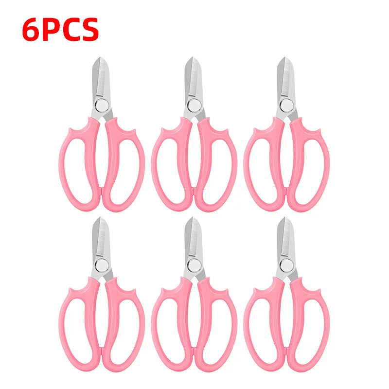 Bypass Pruning Shears – Stainless Steel Garden Scissors Pruning Shears Axl Pink 6pcs 16.8cm