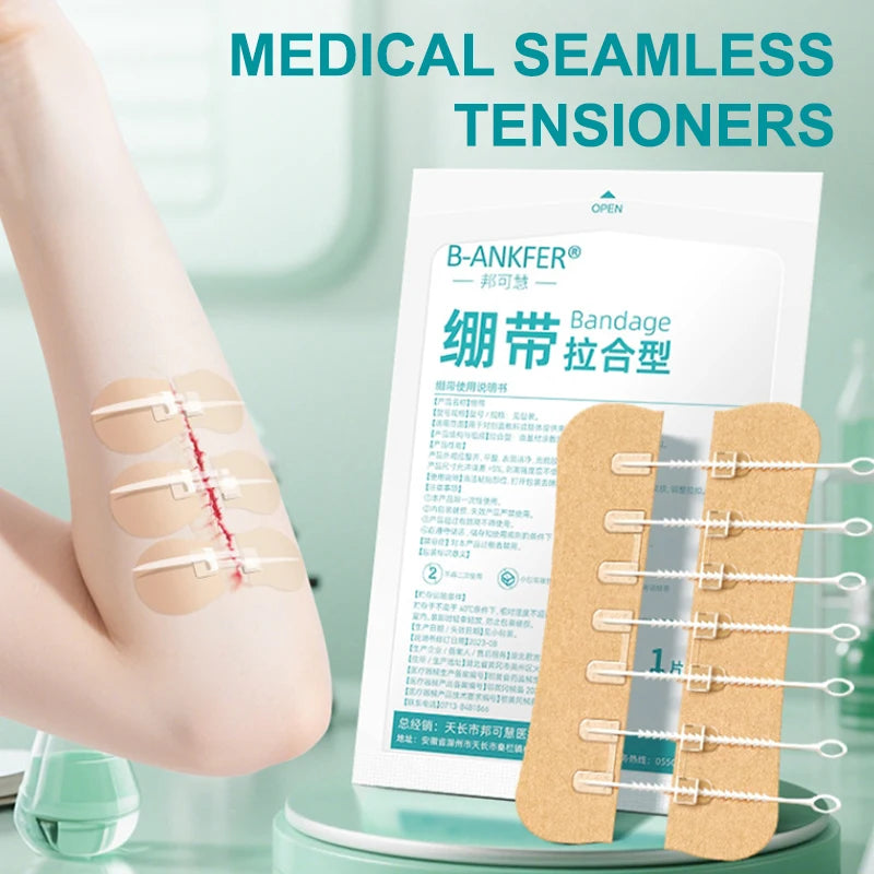 Zipper Wound Closure Patch – Sutureless Hemostatic Bandage Wound Closure Bandage Axl