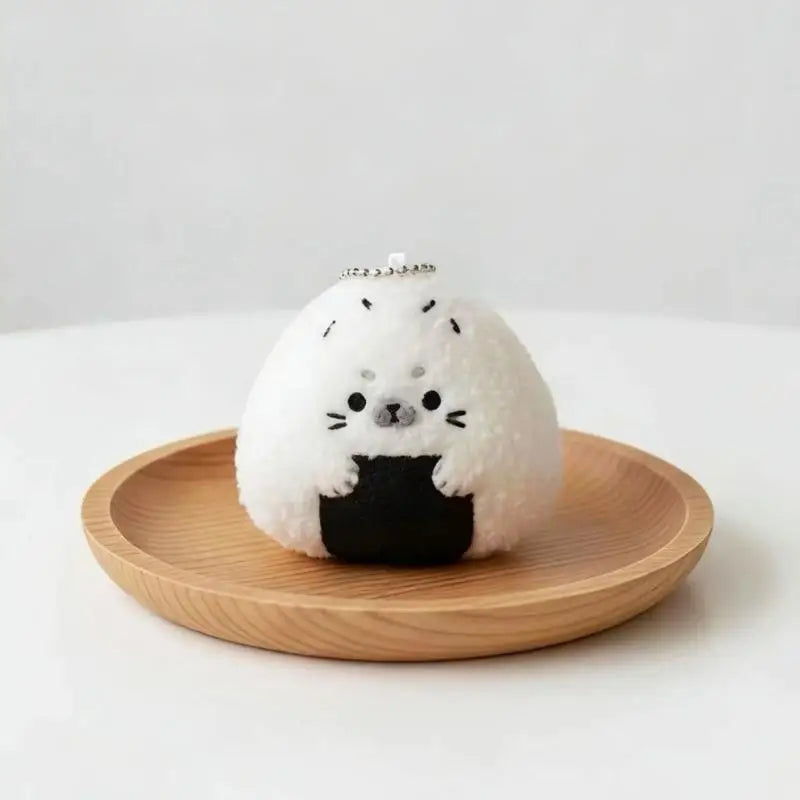 Cute Plush Seal Keychain – Sushi Rice Ball Bag Charm Gift Plush Keychain Axl