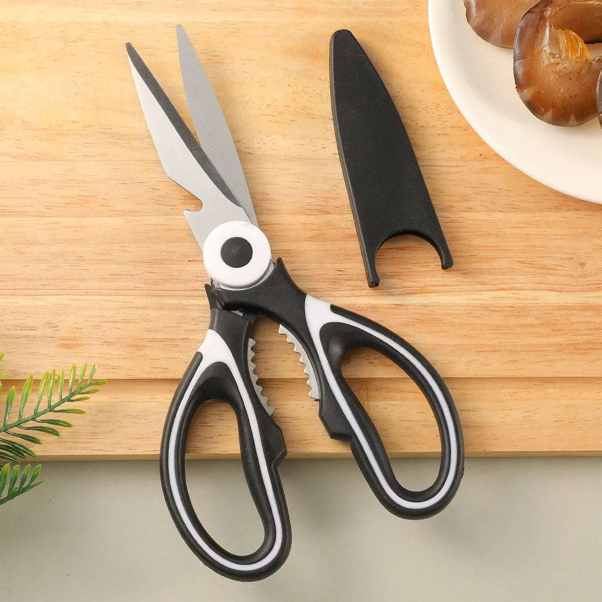 Stainless Steel Kitchen Scissors with Cover | Multi-Use Food Shears Kitchen Food Shears Axl 1pcs