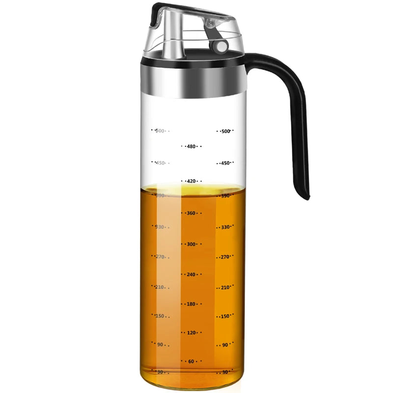 KEMORELA Glass Oil & Seasoning Dispenser Bottle | Drip-Free Oil Dispenser Bottle Axl