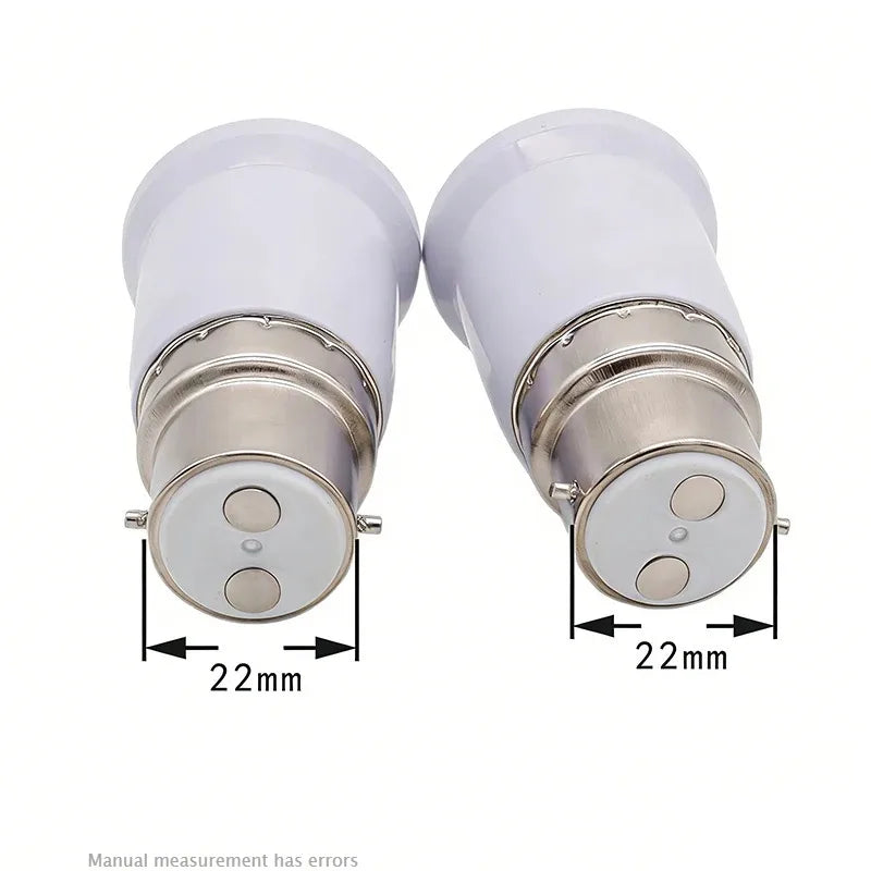 E27 to B22 Light Bulb Adapter 6-Pack – Screw to Bayonet Light Bulb Adapter Axl