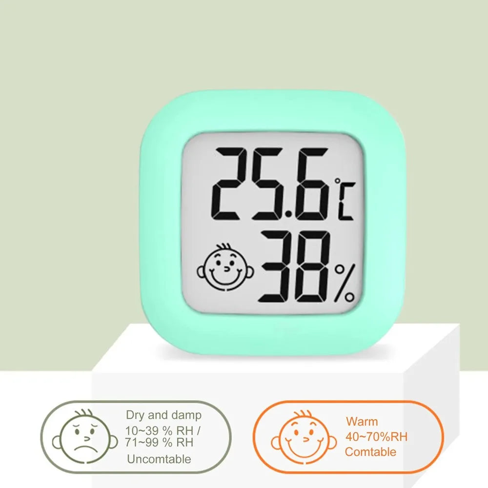 Digital Thermometer Hygrometer – LCD Indoor Temp & Humidity Meter Thermometer Hygrometer Axl green