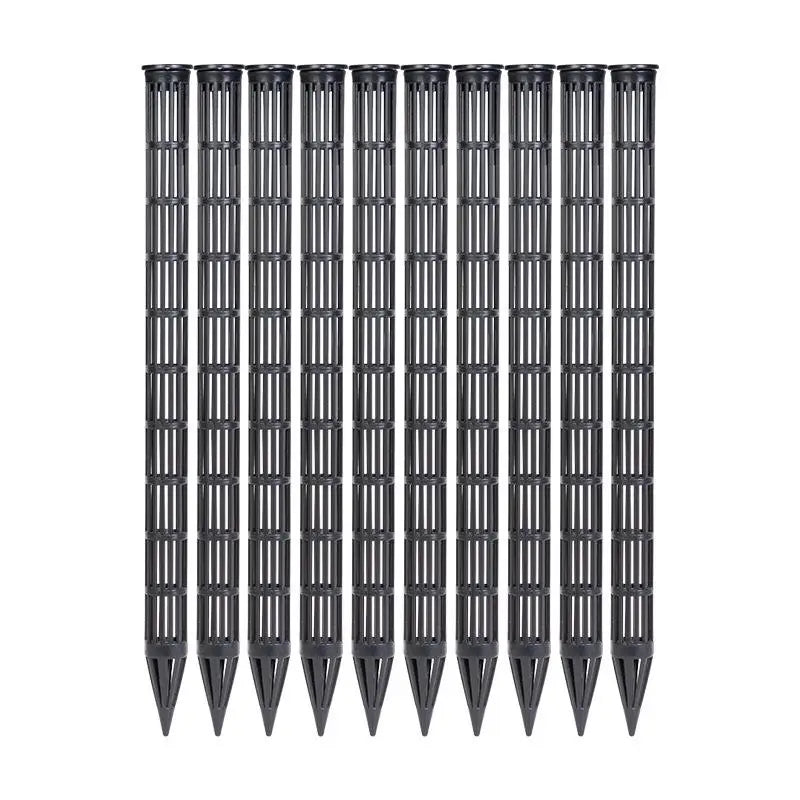 Plant Aeration Tubes – 10-Pack Planter Ventilation Inserts Plant Aeration Tubes Axl Black