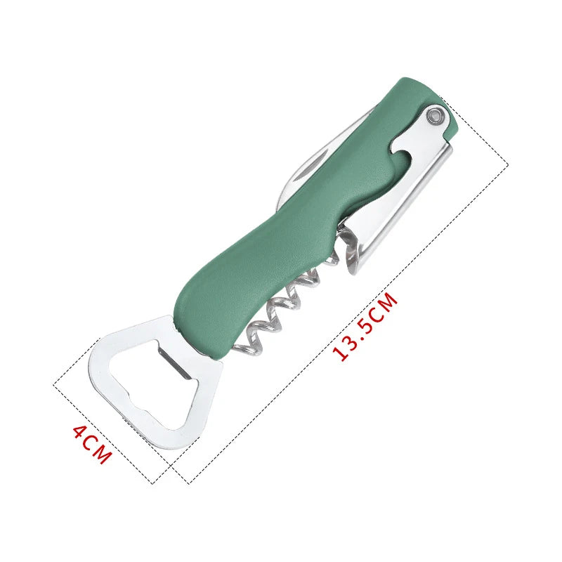 Stainless Steel Beer Can & Wine Bottle Opener | Kitchen Tool Bottle & Can Opener Axl Green bottle opener