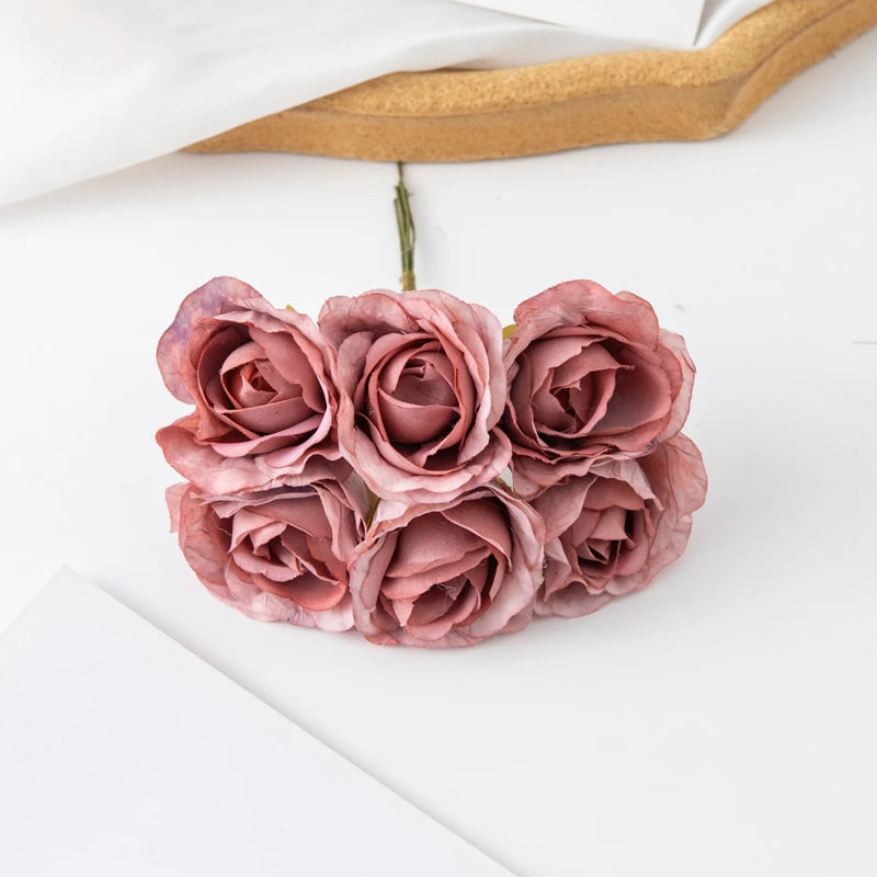 Silk Carnation Artificial Flowers UV Protection – 6 or 18 Pcs