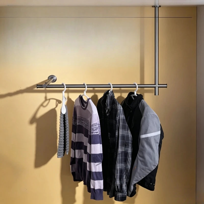 Stainless Steel Wall-Mount Towel & Clothes Drying Rack Wall Drying Rack Axl