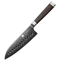 XINZUO 67-Layer Damascus Santoku Knife 7-Inch | Ebony Handle Damascus Santoku Knife Axl Knife