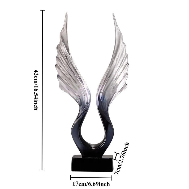 Nordic Minimalist Resin Figurines – Modern Home Décor Sculpture Decorative Figurine Axl Grey