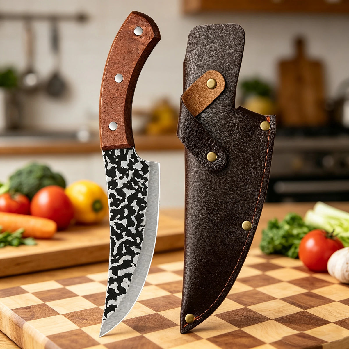 SHENJIU Hand Forged Boning Knife – Full Tang Stainless Steel Boning Knife Axl 1pcs A