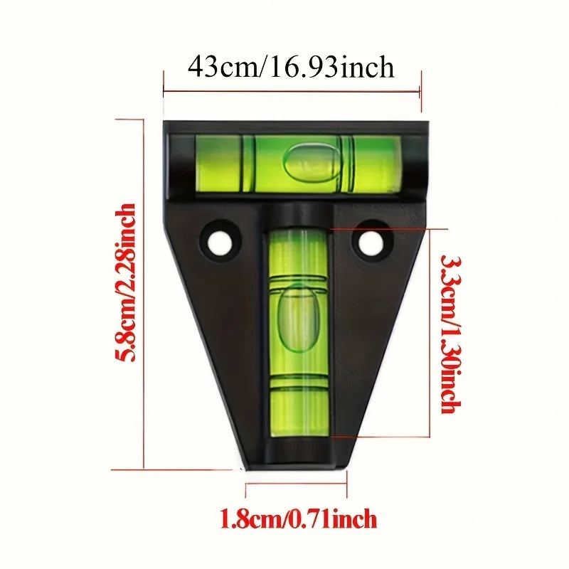 T-Type Bubble Level Tool – Mini Spirit Level for DIY & Home Spirit Level Tool Axl