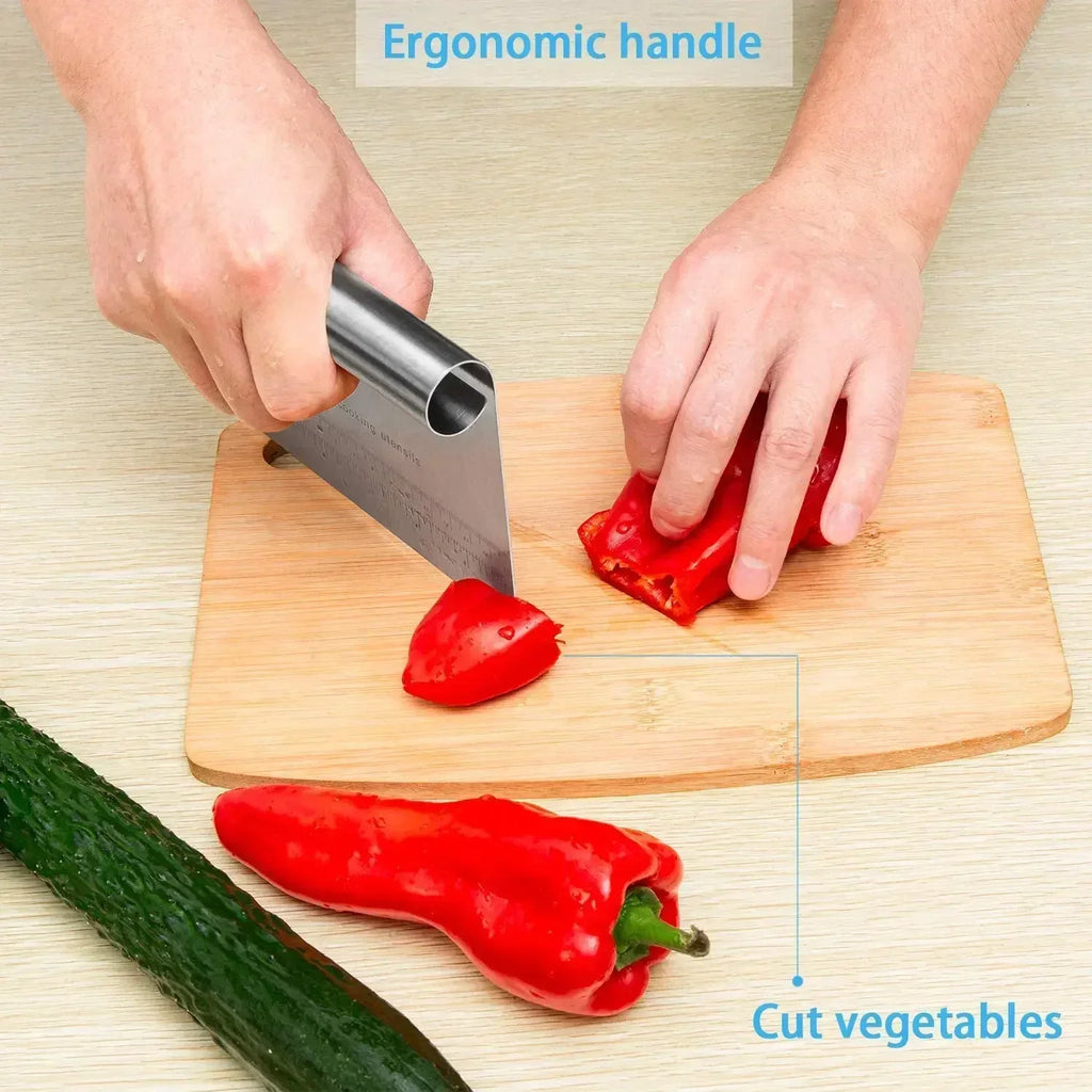 Stainless Steel Dough Scraper & Pastry Cutter | Baking Tool Dough Scraper Tool Axl