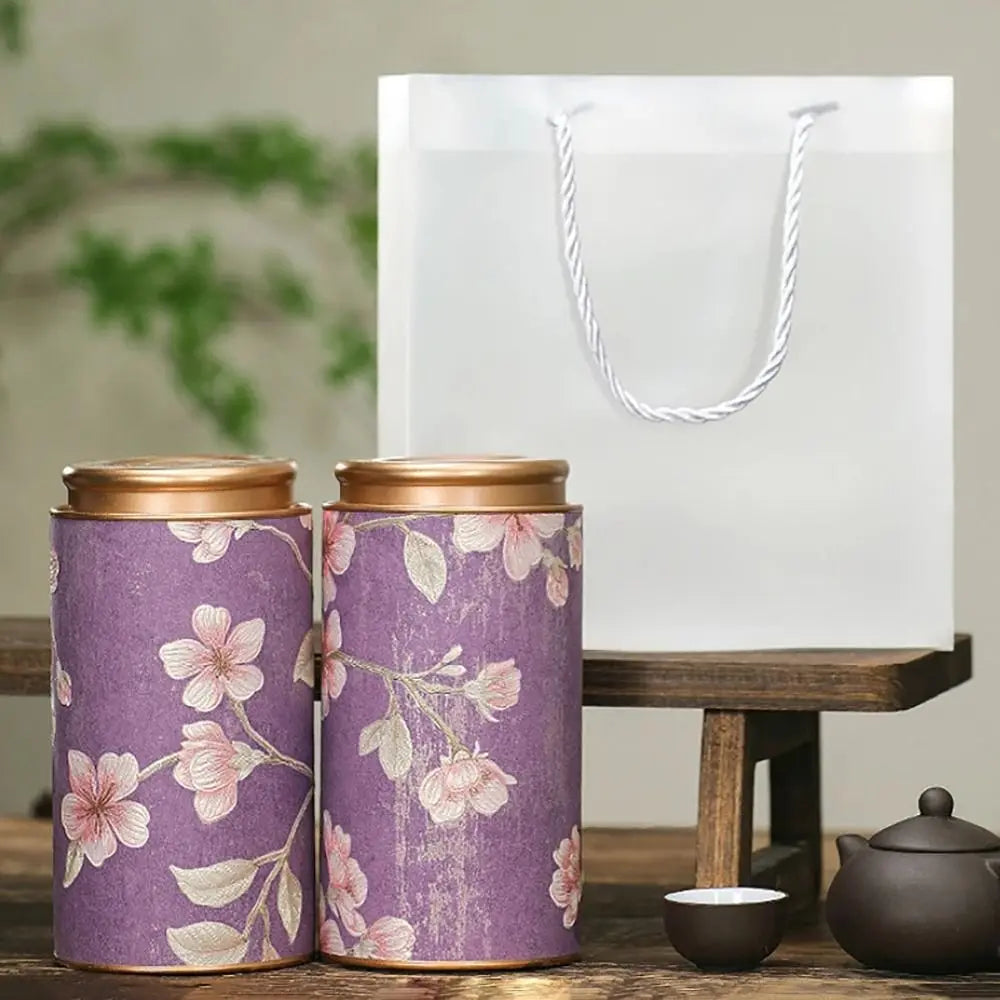 Tinplate Tea Storage Tin Can – Airtight Sealed Jar 10 & 19cm Tea Storage Tin Axl