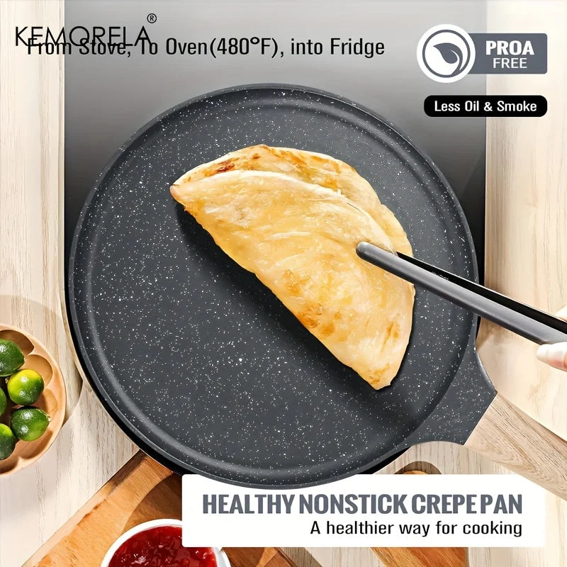 KEMORELA Ceramic Non-Stick Pancake & Tortilla Pan | All Stovetops Non-Stick Pancake Pan Axl