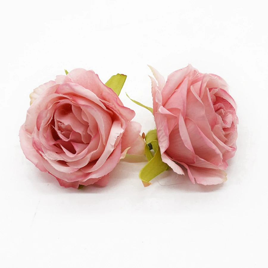 Silk Rose Flower Heads 10 Pcs – Wedding, Wreath & DIY Crafts Artificial Silk Flowers Axl Color 7 10 Pieces