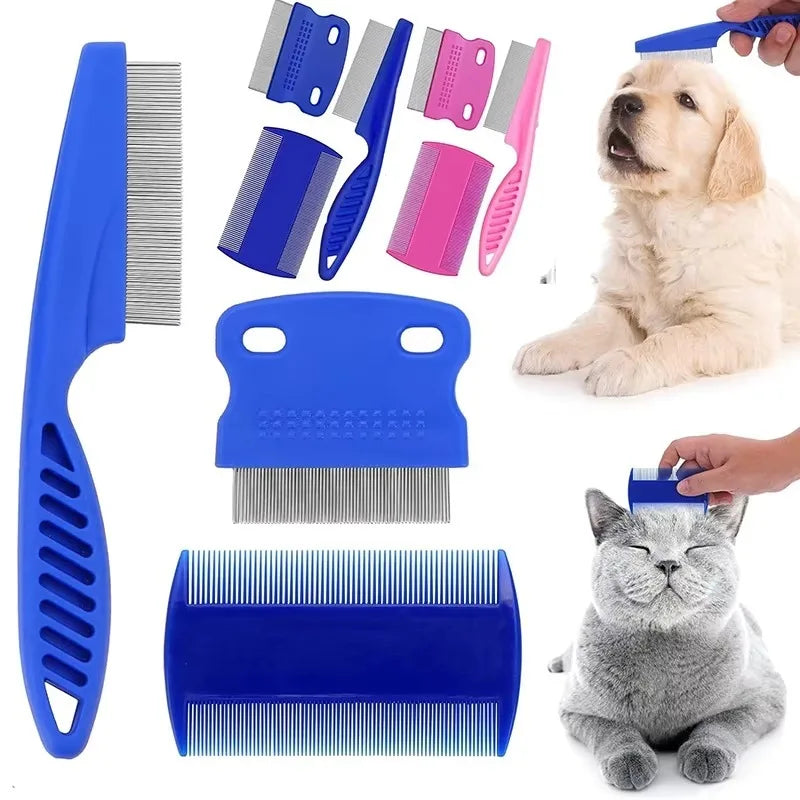 Pet Grooming Comb Set – Dog & Cat Dematting & Flea Combs Pet Grooming Comb Axl