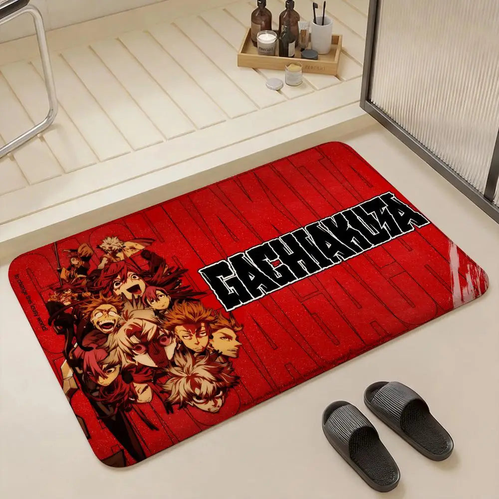 Anime Gachiakuta Flannel Floor Mat – Non-Slip Soft Indoor Rug Anime Floor Mat Axl