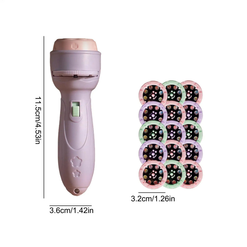 Kids Projector Flashlight – 120 Cartoon Patterns Toddler Toy Kids Projector Toy Axl