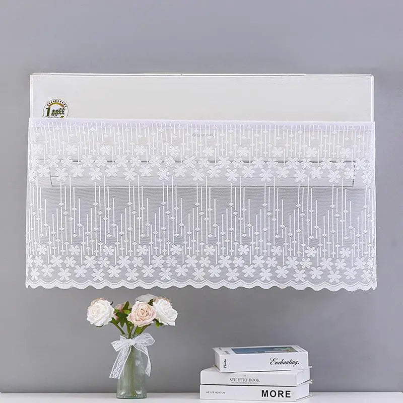 Lace Embroidery AC Curtain – Windproof Dustproof Cover 100×40cm AC Deflector Curtain Axl