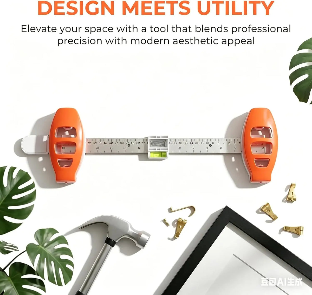 Picture Hanging Level Ruler – Frame Positioning & Hole Marking Hanging Level Ruler Axl