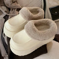 Women's Faux Fur Plush Mule Slippers – Cozy Winter House Shoes Faux Fur Slippers Axl Khaki 40-41 China Mainland