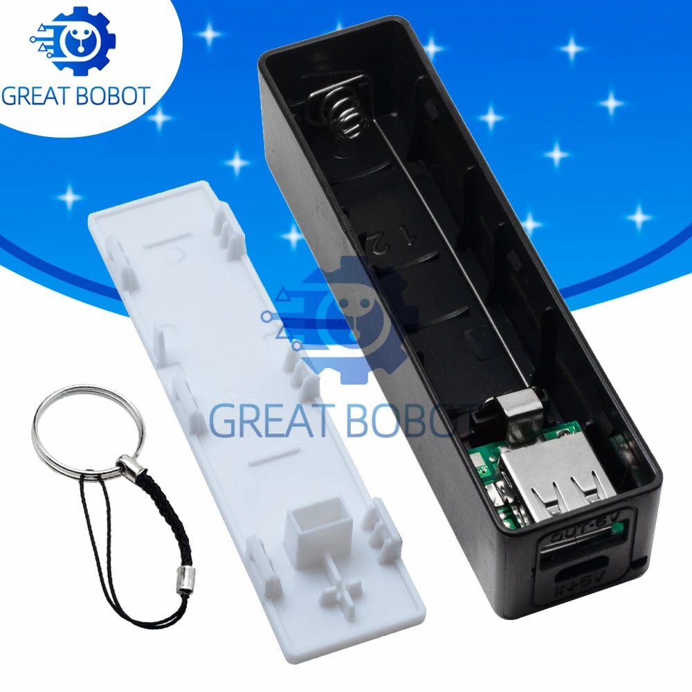USB Power Bank Case Kit for Arduino – 18650 DIY Box Shell DIY Battery Case Kit Axl Default Title