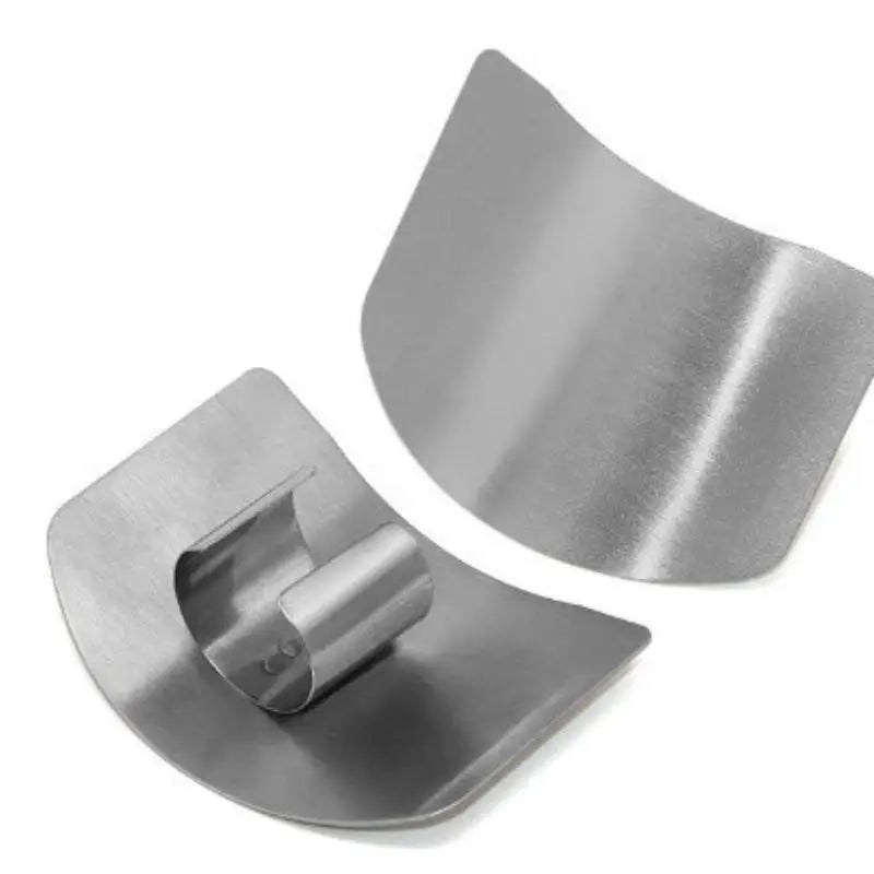 Stainless Steel Finger Guard – Kitchen Cutting Protector Kitchen Safety Tool Axl single finger Silver