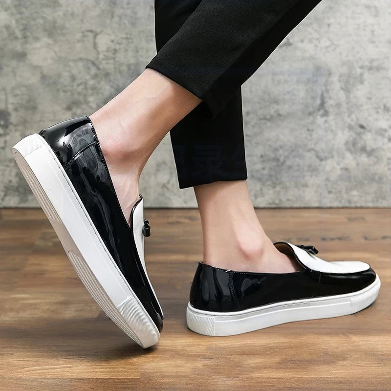 Men's Tassel Loafers – Classic Slip-On Dress Shoes Men's Dress Loafers Axl