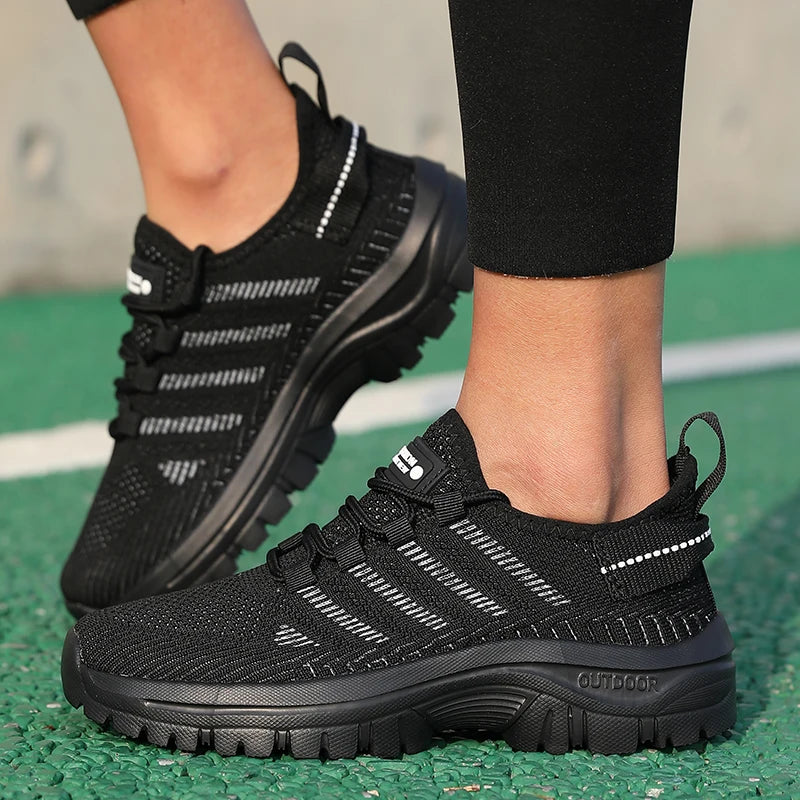AZGB Women's Breathable Anti-Slip Vulcanized Sneakers Women's Sneakers Axl Black 46