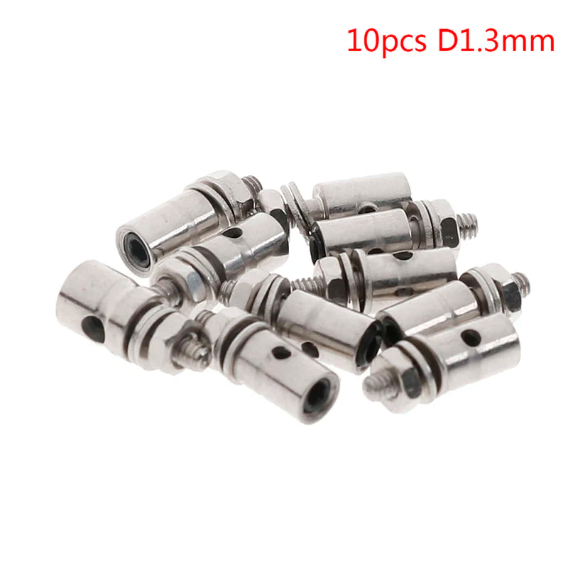 10Pcs RC Airplane Boat Pushrod Linkage Stopper Servo Connectors RC Servo Connector Axl 10pcs D1.3mm