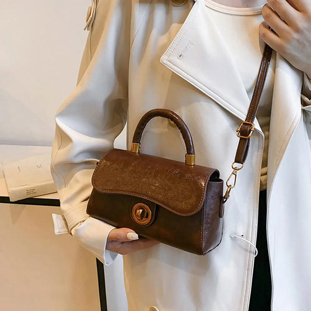 Women's PU Leather Slouchy Tote Shoulder & Crossbody Bag Tote Shoulder Bag Axl