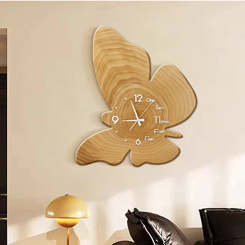 Nordic Minimalist Silent Wall Clock – Abstract Geometric Decor Silent Wall Clock Axl